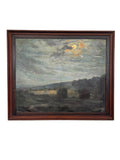 Henri Ottevaere (1870–1944) – Nocturne Landscape Painting, Belgian Artist